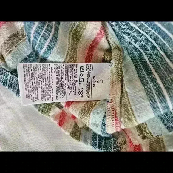 Charming Striped Dress with Puff Sleeves - Picture 4 of 4